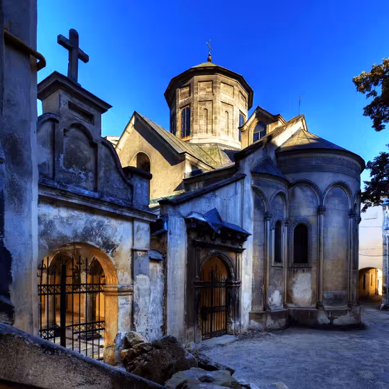 the armenian courtyard in lviv is a popular instagram spot