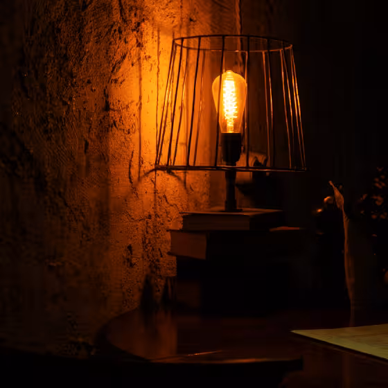 a dark yet calming corner somewhere in lviv